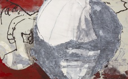 Daniel Kojo Schrade · „Afronaut 06-L6” · 2006 · Öl, Acryl auf Leinwand · 180 x 130 cm