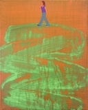 Thomas Heger · „Erdachter Ort 9“ · 2012 · Acryl auf Leinwand · 30 x 24 cm