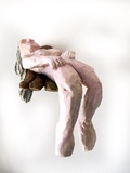 Daniel Wagenblast · „Handfrau 2” · 2020 · Holz bemalt · 23 x 33 x 22 cm