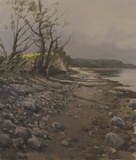 Lars Möller · „Strand bei Ohrfeldhaff” · 2014 · Öl auf Leinwand · 70 x 60 cm
