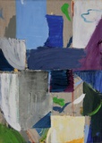 Ulrich Brauchle · „Blauer Turm” · 2019 · Öl auf Leinwand · 70 x 50 cm