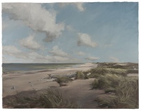 Lars Möller · „Strand bei Kampen” · 2010 · Öl auf Leinwand · 70 x 90 cm