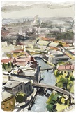 Christopher Lehmpfuhl · „Berlin-Quartett” · 2002 · Aquarell auf Papier · 31 x 21 cm