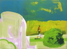 Thomas Heger · „Landschaft 1“ · 2006 · Acryl auf Leinwand · 30 x 40 cm