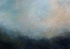Rasso Hecker · aus der Serie „Jeux de vagues, XIX” · 2020 · Öl auf Leinwand · 115 x 165 cm
