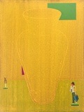 Thomas Heger · „Normaler Tag 34“ · 2005 · Acryl auf Leinwand · 40 x 30 cm
