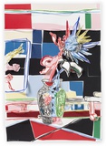 Marion Eichmann · Sonnenblume · 2025 · Ölpastell, Graphit, Papierschnitt · 100x70x4 cm