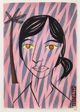 Jim Avignon, Fernweh, Acryl auf Papier, 83 x 59 cm