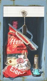 Stefan Bircheneder, Rolladenspind 20, 2026, Öl, Acryl auf Leinwand, 41x24 cm