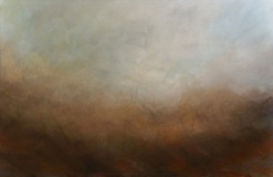 Rasso Hecker · aus der Serie „Jeux de vagues, brûlant 8” · 2021 · Öl auf Leinwand · 105 x 160 cm