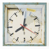 Stefan Bircheneder, Uhr (08.02.21), Öl, Acryl auf Leinwand, 60x60 cm, 2025