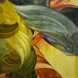 Isa Dahl, grow, 2023, Öl auf Leinwand, 100 x 100 cm