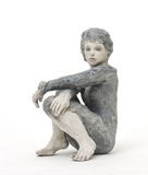 Silvia Siemes · aus „Bleiben, Warten” · 2019 · Terrakotta, 18 10 19 · 30 cm