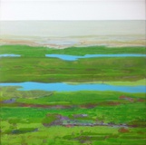 Susanne Maurer · 2014 April # 3 · Acryl und Öl auf Leinwand · 40 x 40 cm