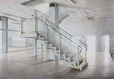 Stefan Bircheneder, Aufstiegsmöglichkeiten, Öl, Acryl auf Leinwand, 115x165 cm, 2025