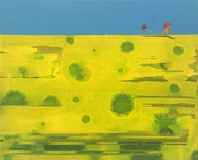 Thomas Heger · „Landgang 2“ · 2007 · Acryl auf Leinwand · 24 x 30 cm