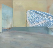 Birte Horn · „borschemich_1” · 2014 · Öl und Kohle auf Leinwand · 100 x 110 cm
