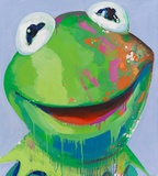 Marc Taschowsky · „Kermit” · 2022 · Öl auf Leinwand · 100 x 80 cm