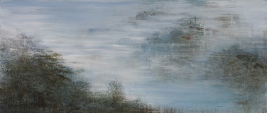 Xianwei Zhu · „Landscapes clear and radiant” · 2022-2023 · Acryl auf Leinwand · 90 x 210 cm