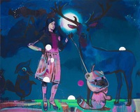 Marc Taschowsky · „Boo Ja Mond” · 2015 · Öl auf Leinwand · 200 x 250 cm