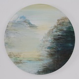 Xianwei Zhu · „The light in you 1, 2022” · Acryl auf Leinwand · Durchmesser 50 cm