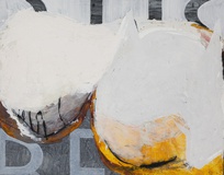 Daniel Kojo Schrade · „Afronapse IV” · 2013 · Mischtechnik auf Leinwand · 120 x 150 cm