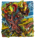 Harry Meyer · „Baum” · 2013 · Öl auf Leinwand · 20 x 18 cm