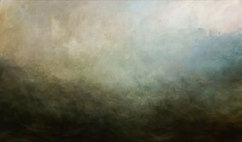 Rasso Hecker · aus der Serie „Jeux de vagues, brûlant 11” · 2021 · Öl auf Leinwand · 140 x 240 cm