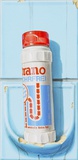 Stefan Bircheneder, Fliesenstück (Drano), Öl, Acryl auf Leinwand, 30x15 cm, 2023