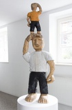 Daniel Wagenblast „Mann o Mann“, 2010, Holz bemalt, 165x60x40 cm	