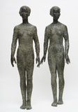 aus der Reihe „Transit“;  „TRANSIT I und II“: 126/127 cm, 2012, Bronze, Ex 2 von 3