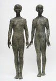 aus der Reihe „Transit“;  „TRANSIT I und II“: 126/127 cm, 2012, Bronze, Ex 2 von 3