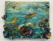 Bernd Schwarting · „Das Meer in deinen Augen” · 2022 · Öl auf Leinwand · 25 x 32 cm
