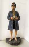 Lou Reed, 2014, Pappel bemalt, 183 cm