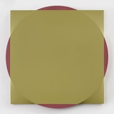 Birte Horn, standout_olive, 2023, Öl auf Leinwand, 120x120x4 cm