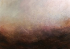Rasso Hecker · aus der Serie „Jeux de vagues, brûlant 3” · 2020 · Öl auf Leinwand · 110 x 160 cm