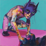 Marc Taschowsky · „Batman” · 2017 · Öl auf Leinwand · 100 x 100 cm
