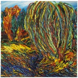 Harry Meyer · „Weide” · 2019 · Öl auf Leinwand · 130 x 130 cm