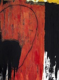 Daniel Kojo Schrade · „By Any Means II” · 2003 · Acryl, Kohle auf Leinwand · 240 x 180 cm