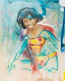 Endy Hupperich · „Portrait Superman” · 2012 · Öl auf Leinwand · 150 x 120 cm