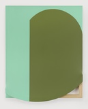 Birte Horn, standout_grün, 2023, Öl auf Leinwand, 100x120x4 cm