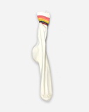 Jessi Strixner, Regenbogensocke, Lindenholz geschnitzt, Acryl, Lindenholz geschnitzt, Acryl, ca. 35 x 12 x 5 cm