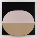 Birte Horn, standout_salmon, 2025, Öl auf Leinwand, 104x100x4 cm