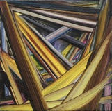 Isa Dahl · „Augenblicke lang“ · 2014 · Öl auf Leinwand · 40 x 40 cm