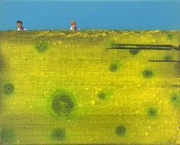 Thomas Heger · „Landschaft 4“ · 2008 · Acryl auf Leinwand · 24 x 30 cm