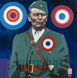 Patrick Pilsl · „o.T.” (Tito) · 2023 · Mischtechnik auf Leinwand · 60 x 60 cm