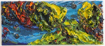 Harry Meyer · „Nacht” · 2017 · Öl auf Leinwand · 30 x 70 cm