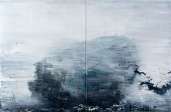 Xianwei Zhu · „Gelassenheit“ · 2015 · Acryl auf Leinwand, 2- teilig · 116 x 180 cm
