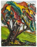 Harry Meyer · „Baum” · 2007 · Öl auf Leinwand · 40 x 30 cm