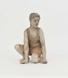 Silvia Siemes · „Bleiben, Warten” · 2023 · Terrakotta, engobiert · 32 cm